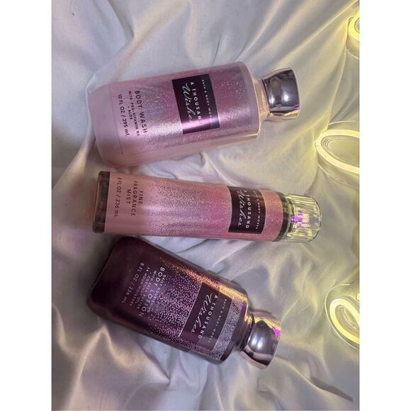 Bath & body works thousand wishes 3 piece gift set/box nwt - Picture 2 of 3